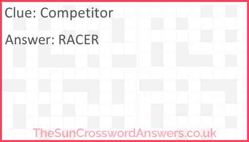 Competitor Answer