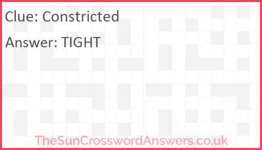 Constricted Answer