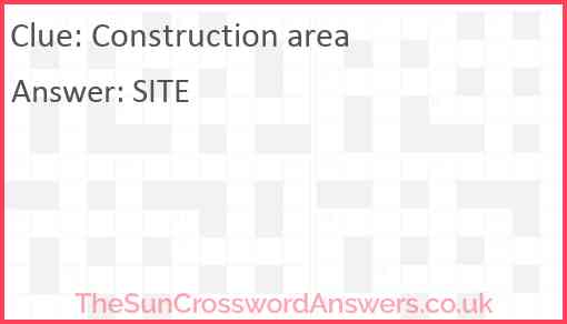 Construction area Answer