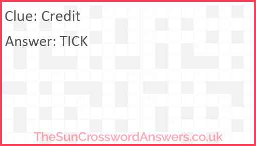 Credit Answer