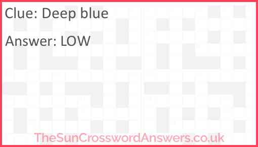 Deep blue Answer