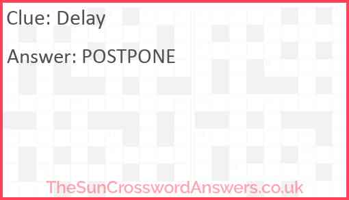 Delay Answer