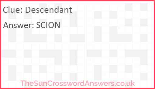 Descendant Answer