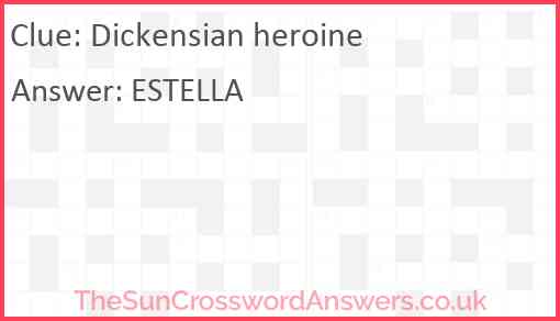 Dickensian heroine Answer