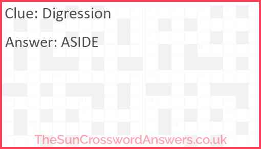 Digression Answer