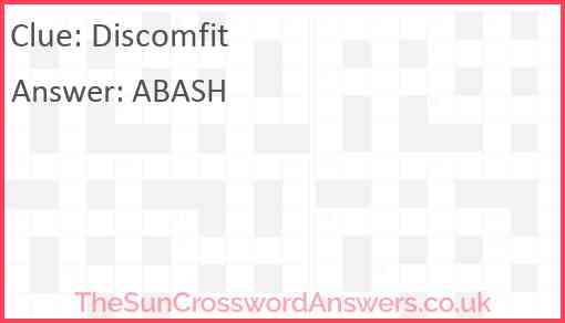 Discomfit Answer