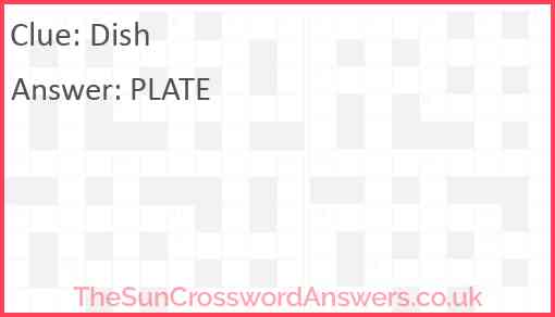 Dish Answer