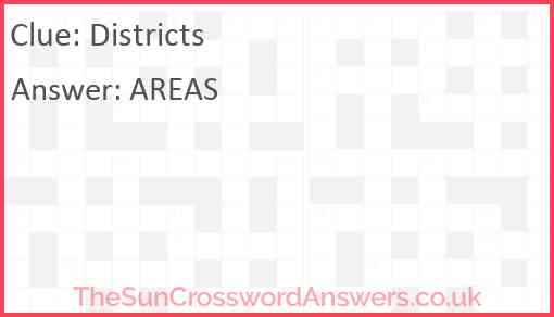 Districts Answer