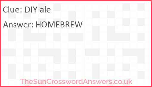 DIY ale Answer