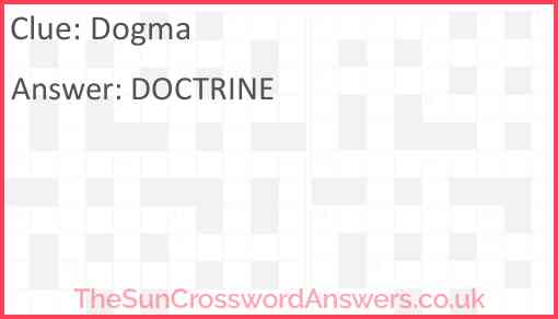 Dogma Answer