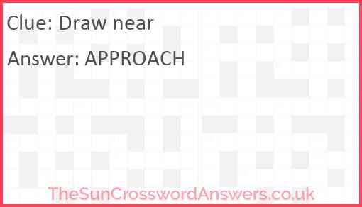 Draw near Answer