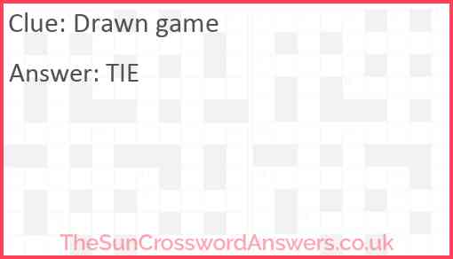 Drawn game Answer