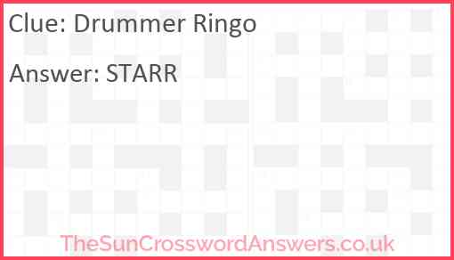 Drummer Ringo Answer