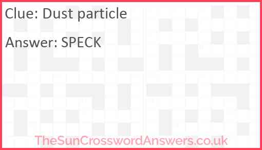 Dust particle Answer