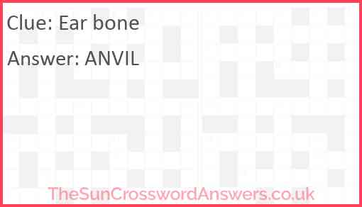 Ear bone Answer