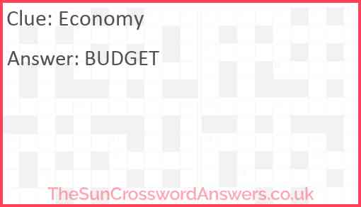 Economy Answer