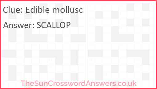 Edible mollusc Answer