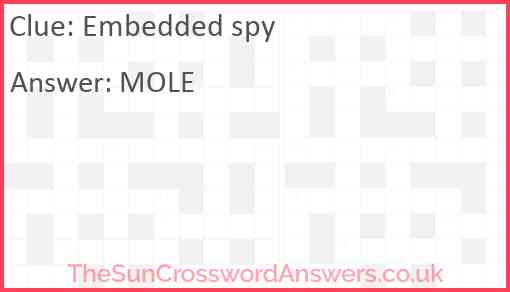 Embedded spy Answer