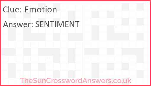 Emotion Answer