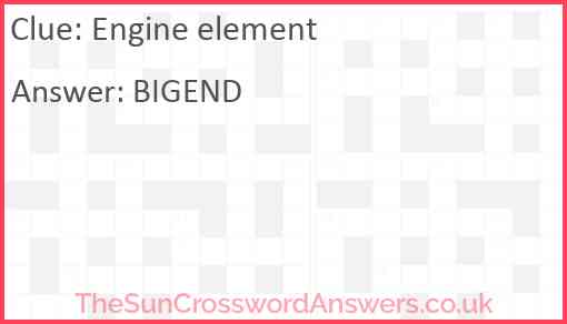 Engine element Answer