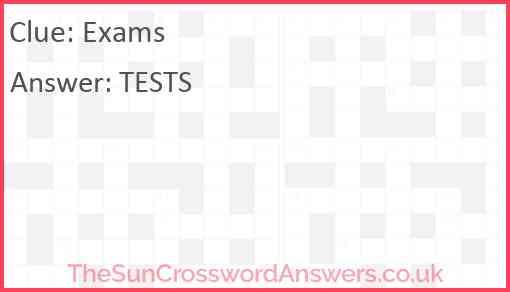 Exams Answer