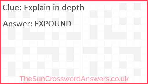 Explain in depth Answer