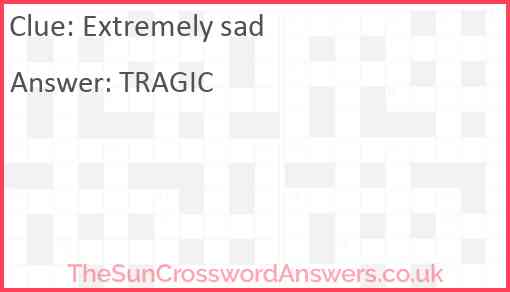 Extremely sad Answer