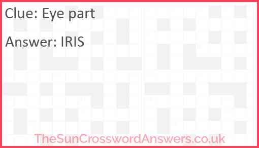 Eye part Answer