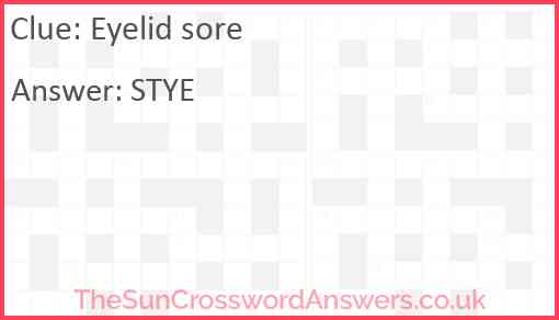 Eyelid sore Answer