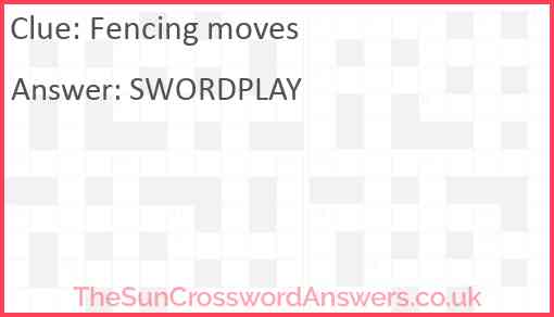 Fencing moves Answer