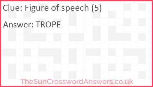 Figure of speech (5) Answer