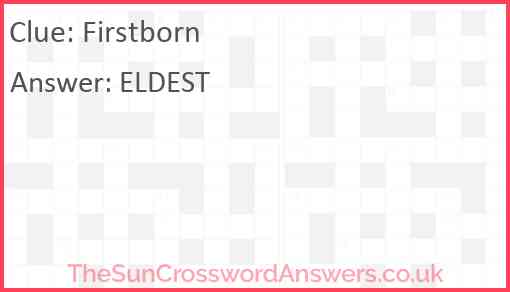 Firstborn Answer