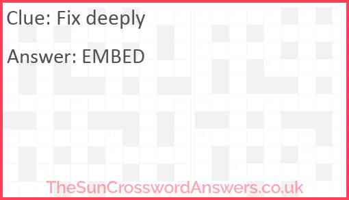 Fix deeply Answer