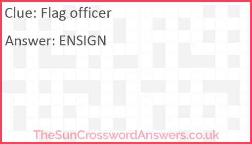 Flag officer Answer