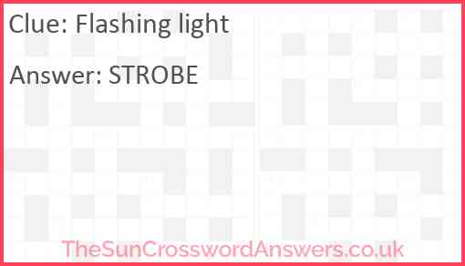 Flashing light Answer