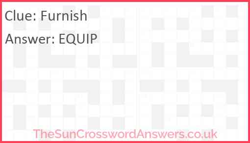 Furnish Answer