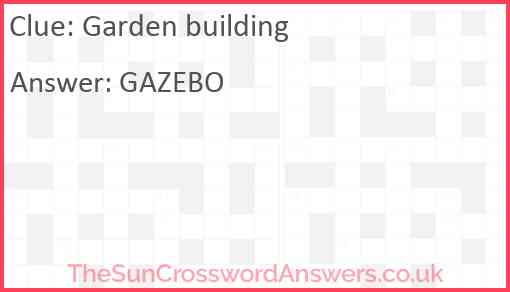 Garden building Answer