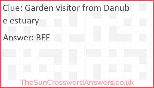 Garden visitor from Danube estuary Answer