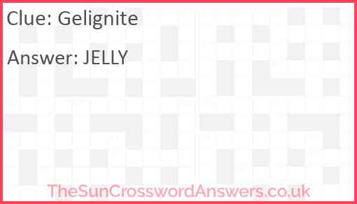 Gelignite Answer