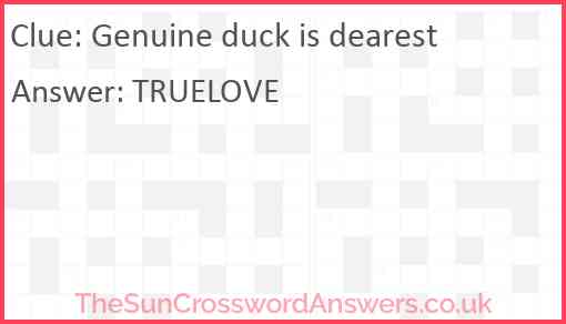 Genuine duck is dearest Answer