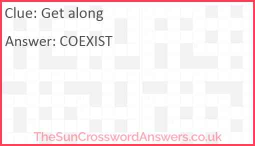 Get along Answer