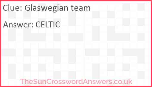 Glaswegian team Answer