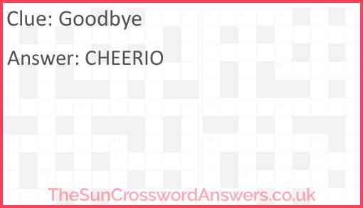 Goodbye Answer