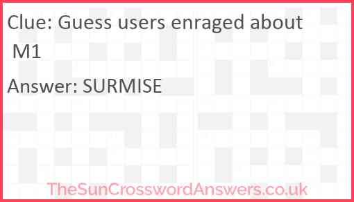 Guess users enraged about M1 Answer