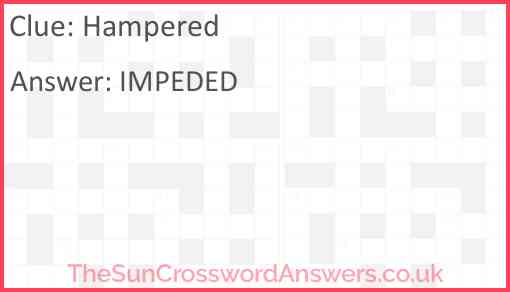 Hampered Answer