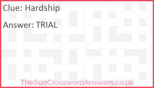 Hardship Answer