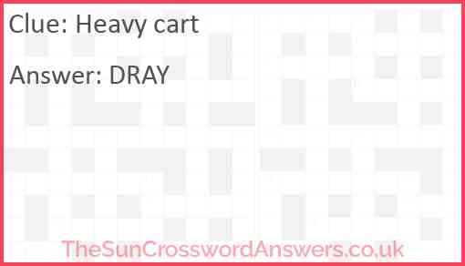 Heavy cart Answer