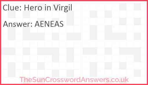 Hero in Virgil Answer