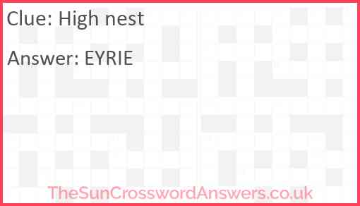 High nest Answer