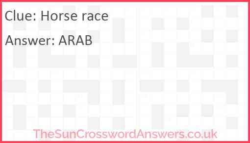 Horse race Answer